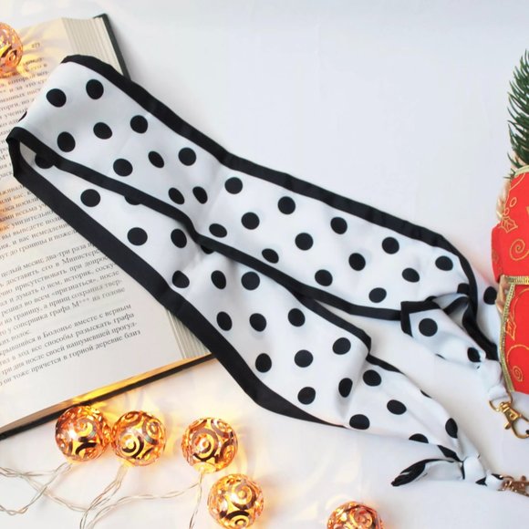 [New] Bohemian Colorful Retro Scarf Glasses Mask Chain Polka Dots or Heart Love - Picture 8 of 11